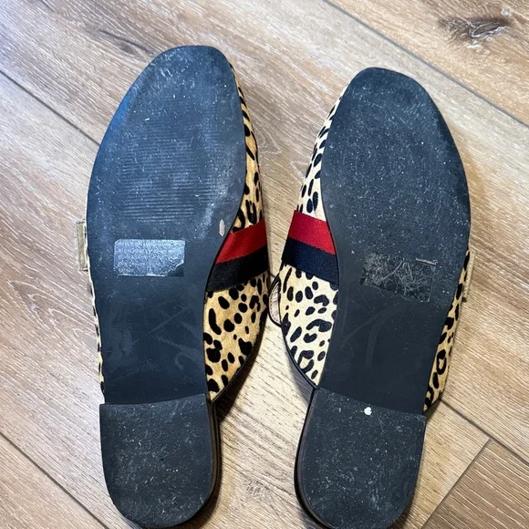 Steve Madden Animal Print Loafers with Red and Black Accents - Picture 4 of 4